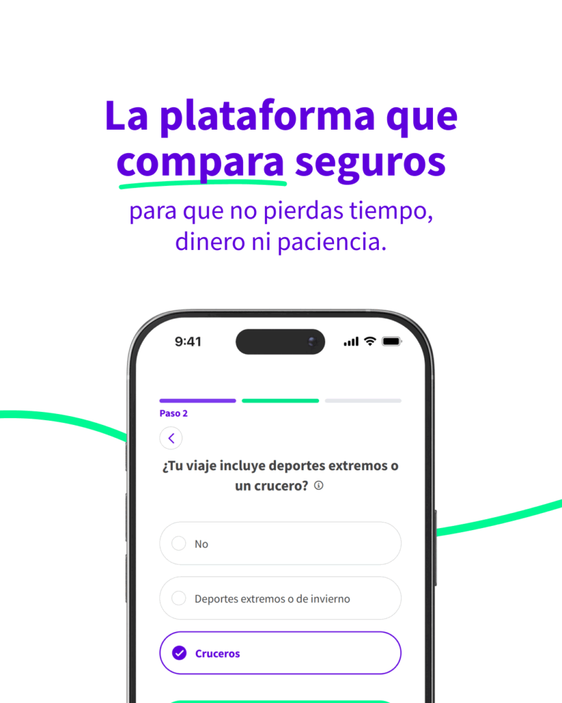 Comparador de Seguro de viaje para crucero