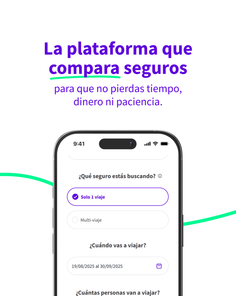 Seguro de viaje para viajes largos calcular precio